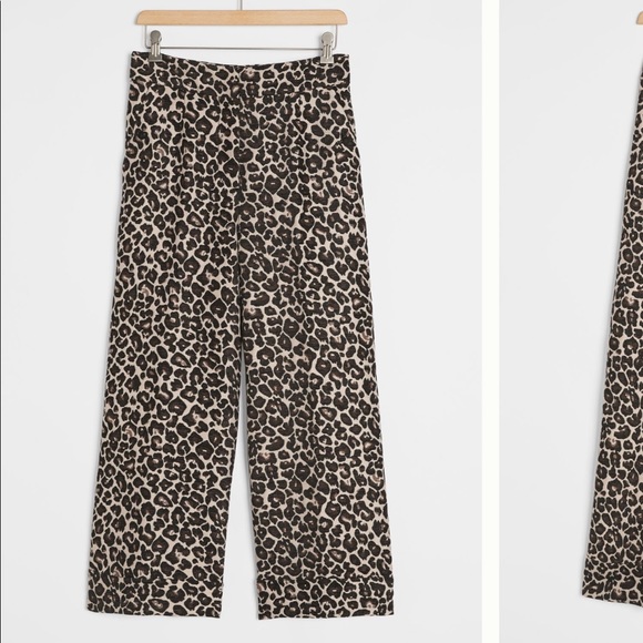 ANTHROPOLOGIE Kate Leopard Jacquard Trousers - Picture 2 of 16